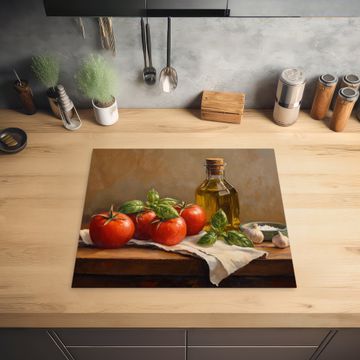 Inductie beschermer - Tomaten - Olijfolie - Stilleven