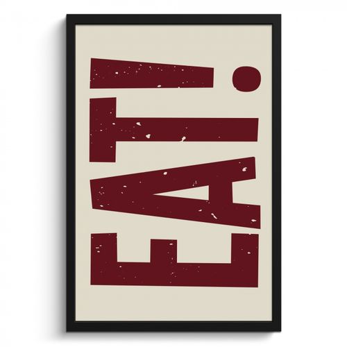 Poster met lijst - Red - Eten - Vintage - Decoratie