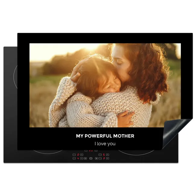 Inductie beschermer - Eigen foto en tekst