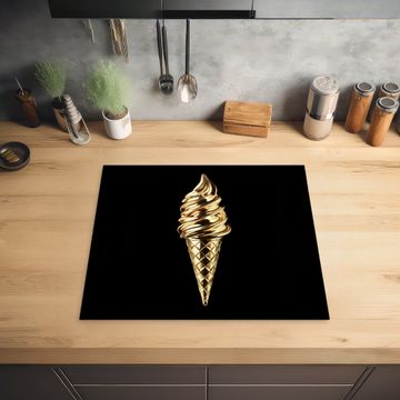Inductie beschermer - Ijs - Goud - Zwart - Eten