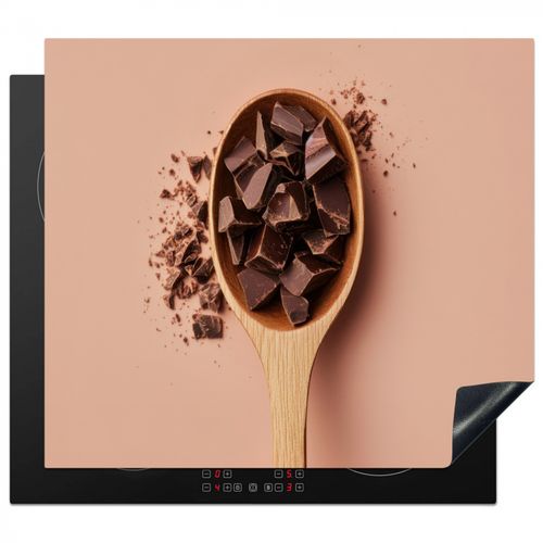 Inductie beschermer - Chocola - Hout - Lepel