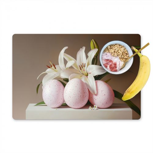 Placemat vinyl - Lelies - Eieren - Pasen