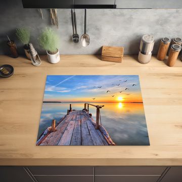 Inductie beschermer - Ochtendvlucht boven het Meer