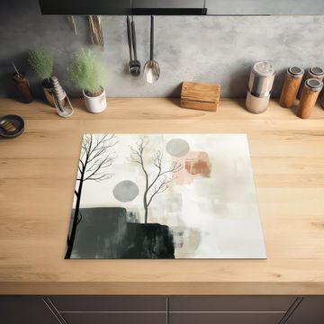 Inductie beschermer - Wabi sabi - Beige - Plant