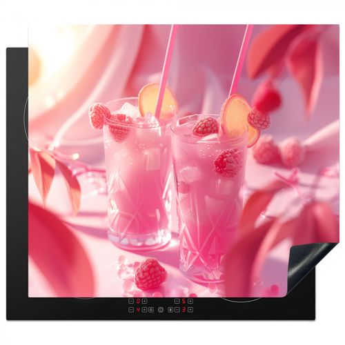 Inductie beschermer - Roze Zomerdrankjes