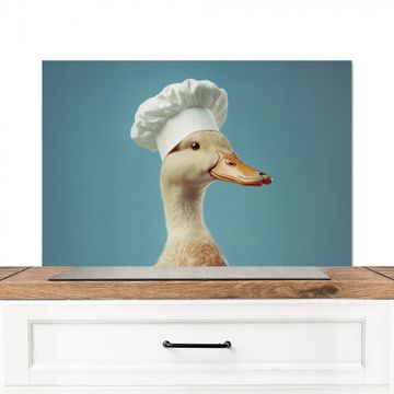 Spatscherm Aluminium - Eend - Koksmuts - Cute - Vogel