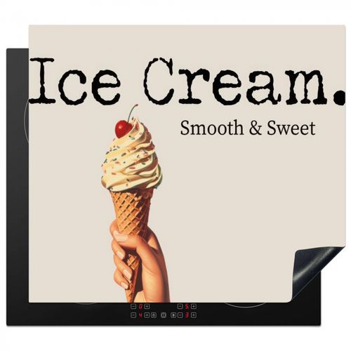 Inductie beschermer - Ice cream - Softijs - Kleurrijk - Kers