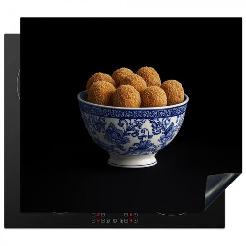Inductie beschermer - Delfts blauw - Bitterballen - Holland - Schaal