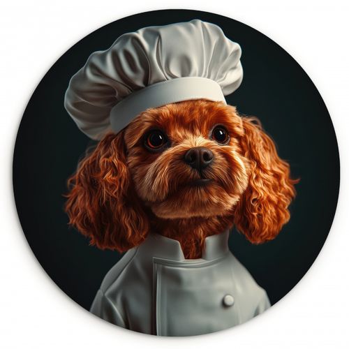 Muurcirkel - Bruin - Kok - Hondje