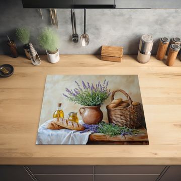 Inductie beschermer - Lavendel - Brood - Stilleven