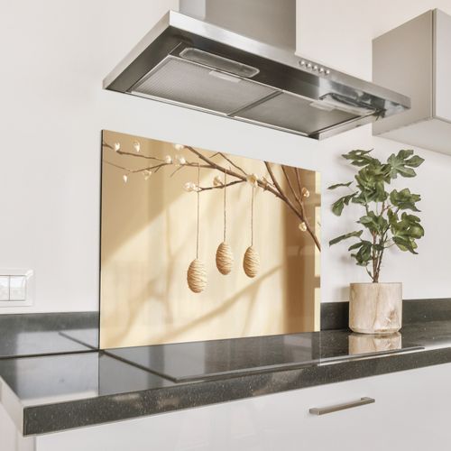 Spatscherm Aluminium - Beige - Paastak - Eieren