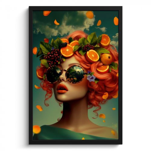 Vrouw - Sinaasappel - Bessen - Oranje