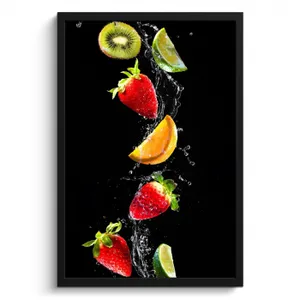 Poster met lijst - Fruitige Waterdans