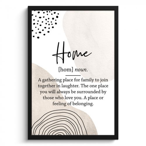 Poster met lijst - Hart van het Huis