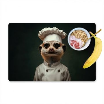 Placemat vinyl - Dier - Kok - Stokstaartje
