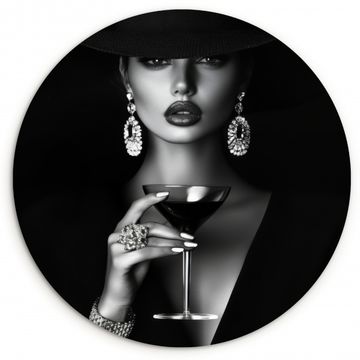 Muurcirkel - Vrouw - Cocktail - Chic