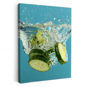 Canvas schilderij - Komkommerduik