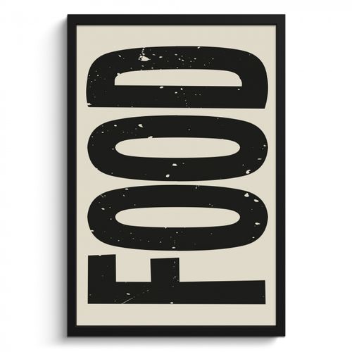 Poster met lijst - Japandi - Eten - Vintage - Decoratie
