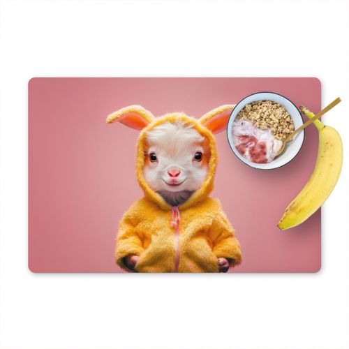 Placemat vinyl - Kostuum - Geitje - Paashaas