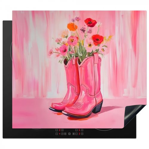 Roze - Bloemen - Cowboy