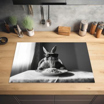 Inductie beschermer - Konijn - Bunny - Zonnebril - Tafelkleed - Pasta - Schattig