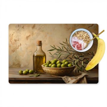 Placemat vinyl - Olijven - Stilleven - Vintage