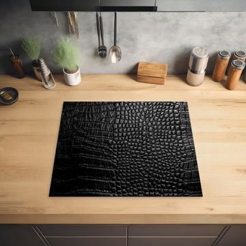 Inductie beschermer - Krokodillenhuid in Monochroom