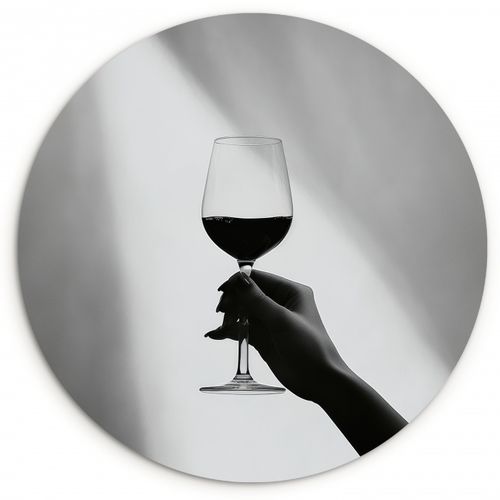 Muurcirkel - Lichtinval - Wijn - Rood - Glas