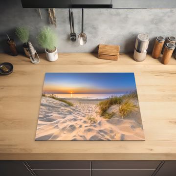 Inductie beschermer - Zachte Zonsopkomst over Duinlandschap