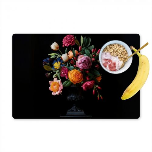 Placemat vinyl - Boeket - Romantisch - Kleurrijk