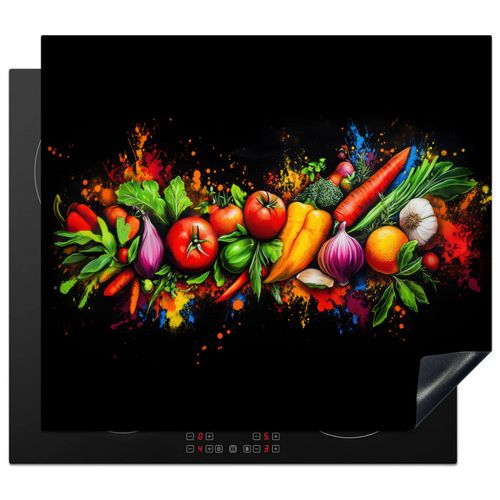 Inductie beschermer - Groente - Eten - Kruiden - Graffiti - Koken
