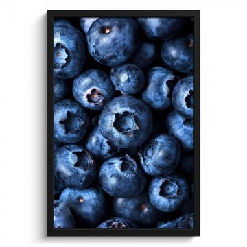 Poster met lijst - Bessen - Blauw - Fruit