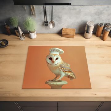 Inductie beschermer - Kerkuil - Koksmuts - Oranje - Vogel