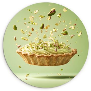 Muurcirkel - Pistache - Taart - Noten - Eten