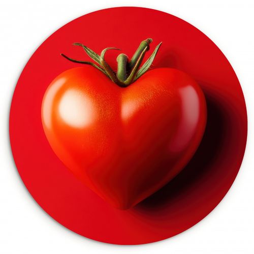 Muurcirkel - Tomaat - Rood - Hart