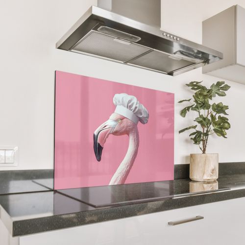 Spatscherm Aluminium - Flamingo - Roze - Koksmuts - Vogel