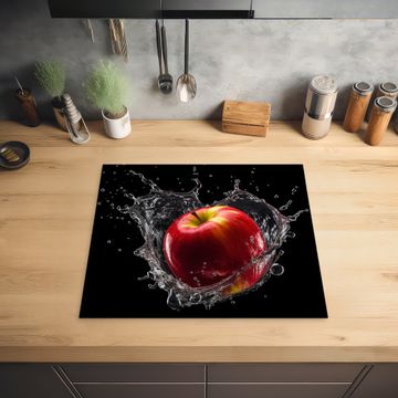 Inductie beschermer - Appel - Rood - Water - Zwart - Fruit