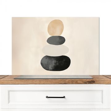 Spatscherm Aluminium - Japandi - Wabi sabi - Beige