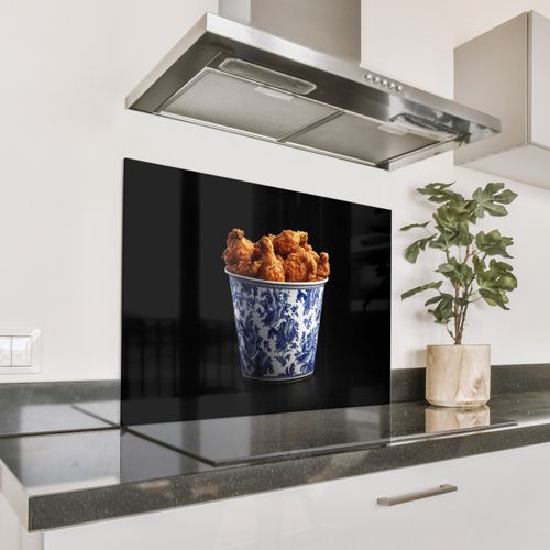 Spatscherm Aluminium - Kip - Bucket - Delfts blauw - Lekker