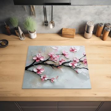 Inductie beschermer - Bloesem - Kunstzinnig - Roze - Sakura