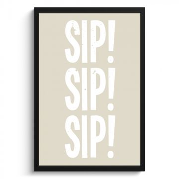 Poster met lijst - Vintage - Decoratie - Japandi - Wit