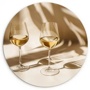 Muurcirkel - Wijn - Wijnglazen - Wit