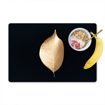 Placemat vinyl - Solitair blad in goud