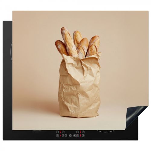 Inductie beschermer - Baguette - Brood - Stokbrood - Beige