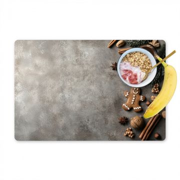 Placemat vinyl - Winter - Kerst - Warm - Eten