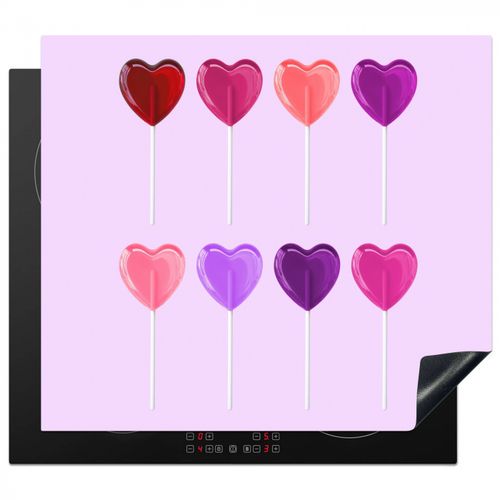 Inductie beschermer - Lolly - Hart - Roze - Snoep