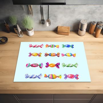 Inductie beschermer - Snoepjes - Realistisch - Kleurrijk