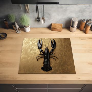 Inductie beschermer - Kreeft - Zwart - Goud - Luxe