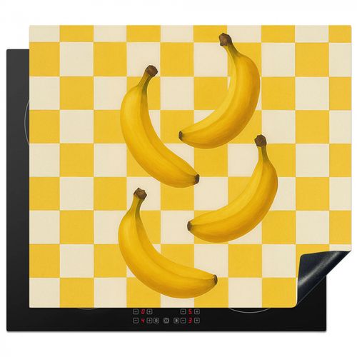 Inductie beschermer - Bananen - Geel - Geblokt
