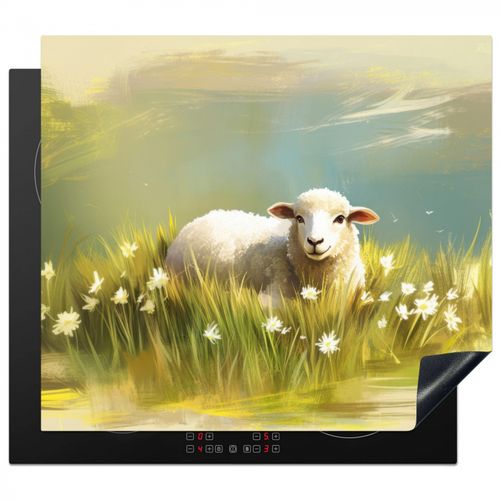Inductie beschermer - Schaap - Weide - Groen